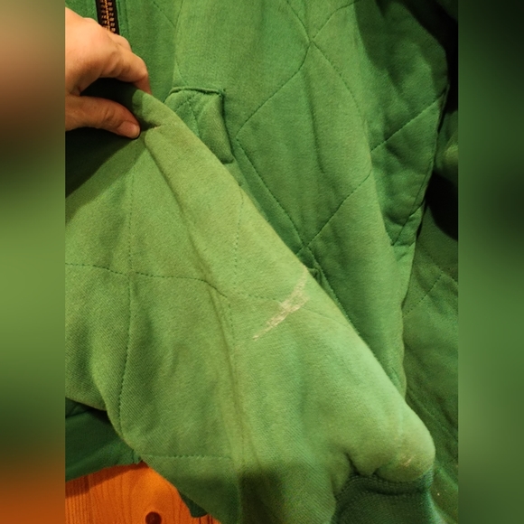 Vintage Thrashed John Deere Zip Sweatshirt - Picture 4 of 8